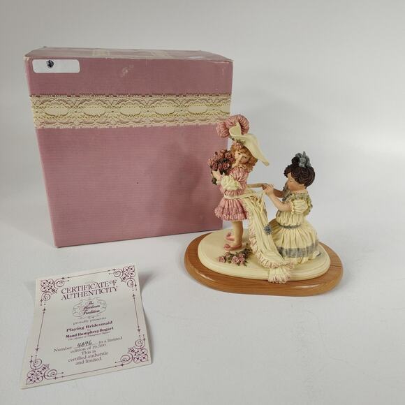 Playing Bridesmaid H5500 Maud Humphrey Bogart Certificate In Box - Picture 1 of 3